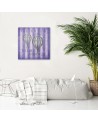 Children's canvas painting Balloon and purple stripes Andrea Haase | FEEBY