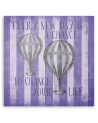Children's canvas painting Balloon and purple stripes Andrea Haase | FEEBY