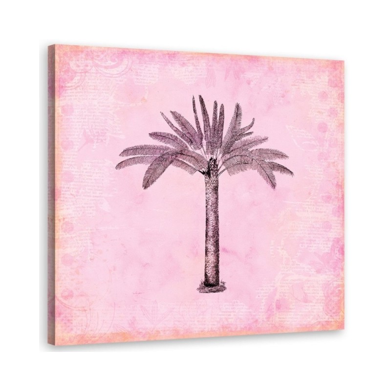Canvas prints for a girl's room - Pink palm tree Andrea Haase | FEEBY
