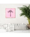 Canvas prints for a girl's room - Pink palm tree Andrea Haase | FEEBY
