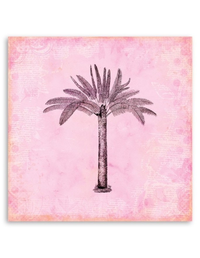 Canvas prints for a girl's room - Pink palm tree Andrea Haase | FEEBY
