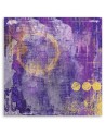 Loft Canvas painting - Gold spots on purple background Andrea Haase | FEEBY