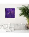 Loft Canvas painting - Gold lines on purple background Andrea Haase | FEEBY