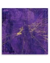 Loft Canvas painting - Gold lines on purple background Andrea Haase | FEEBY