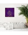 Canvas prints - Gold circle and lines on purple background Andrea Haase | FEEBY