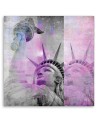Statue of liberty in pink - Canvas painting for office, living room Andrea Haase | FEEBY