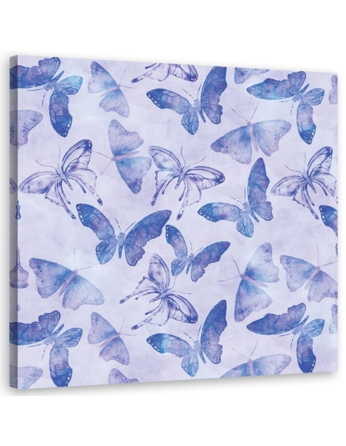 Canvas prints for spa, bathroom - Blue butterflies Andrea Haase | FEEBY