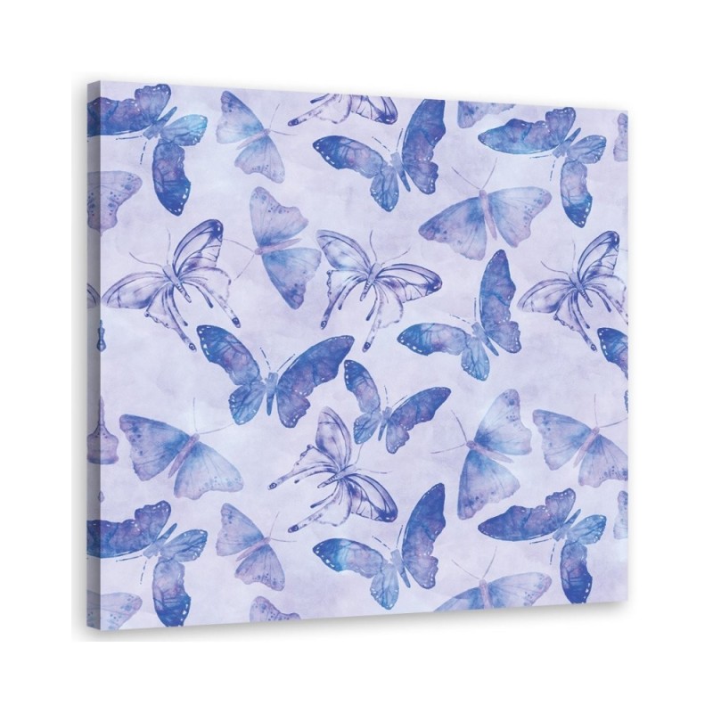 Canvas prints for spa, bathroom - Blue butterflies Andrea Haase | FEEBY