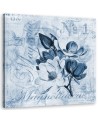 Canvas prints for living room - Magnolias on a retro postcard Andrea Haase | FEEBY