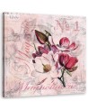 Canvas prints for the bedroom - Magnolias on a pink background Andrea Haase | FEEBY