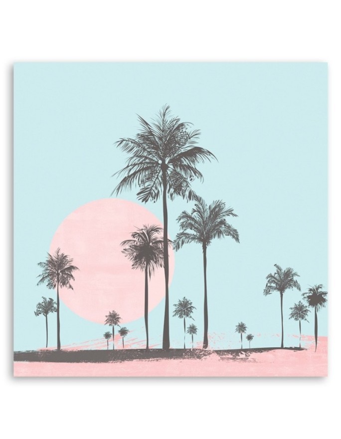 Digital wall art painting - Palm trees in the desert Andrea Haase | FEEBY