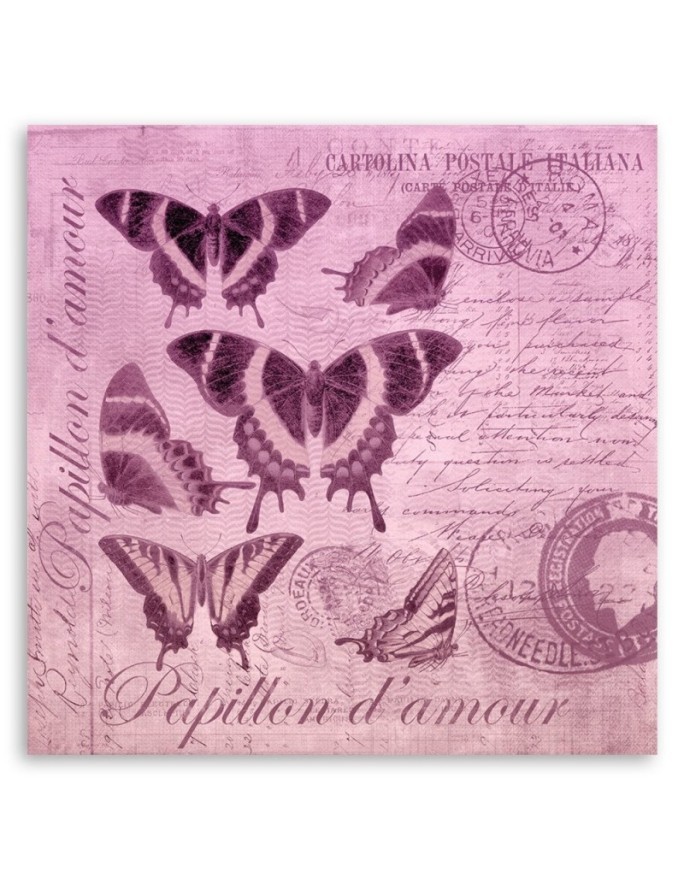 Canvas prints illustration - Butterflies on pink background Andrea Haase | FEEBY