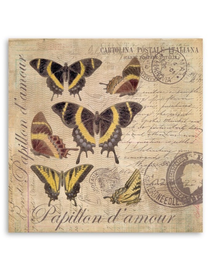 Canvas prints for living room - Butterflies on beige background Andrea Haase | FEEBY