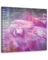 Canvas painting for the wall - Pink parrot Andrea Haase | FEEBY