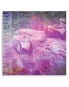 Canvas painting for the wall - Pink parrot Andrea Haase | FEEBY