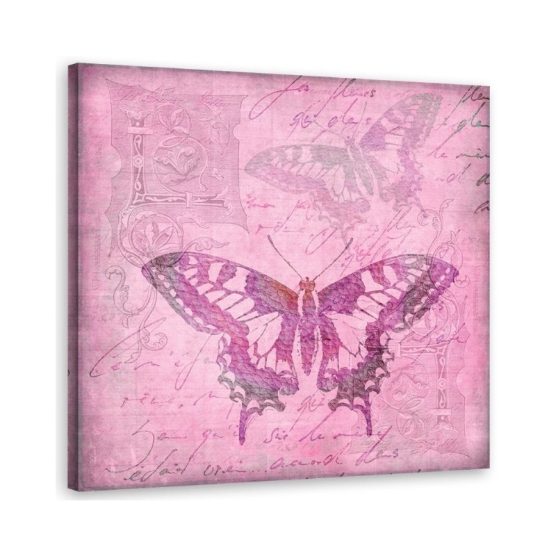Painting Canvas for living room Pink butterfly Andrea Haase | FEEBY