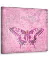 Painting Canvas for living room Pink butterfly Andrea Haase | FEEBY