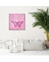 Painting Canvas for living room Pink butterfly Andrea Haase | FEEBY