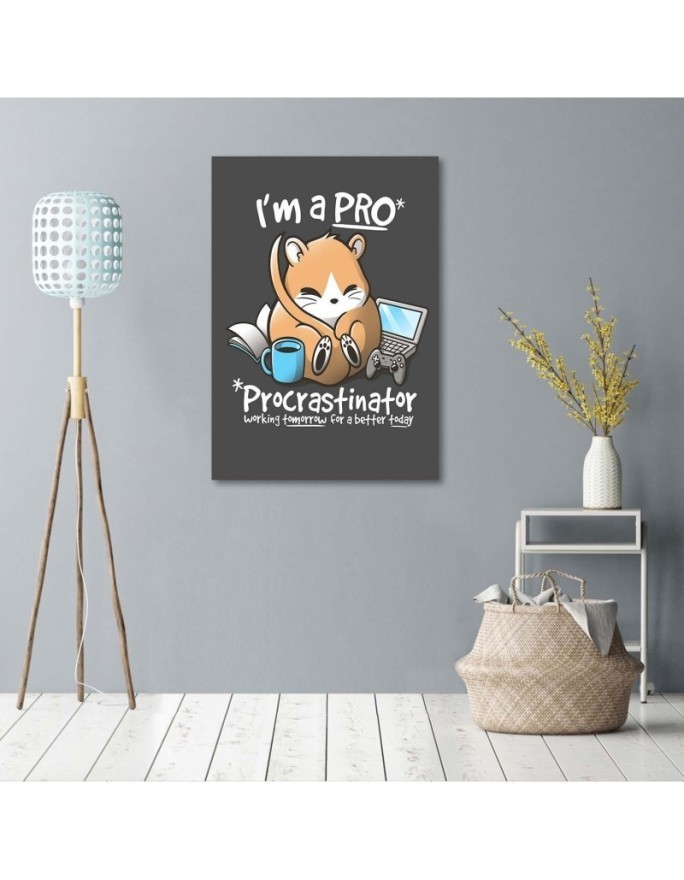 Modern children's Canvas painting - Hamster by Noemi Fadda | FEEBY