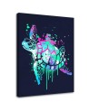 Children's room Canvas painting - Colourful turtle Noemi Fadda | FEEBY