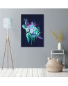 Children's room Canvas painting - Colourful turtle Noemi Fadda | FEEBY