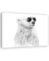 Canvas prints for children's room - Bear with glasses Balazs Solti | FEEBY
