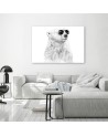 Canvas prints for children's room - Bear with glasses Balazs Solti | FEEBY