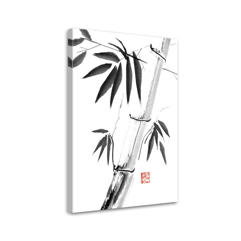 Canvas prints for office wall Bamboo b&w Péchane | FEEBY