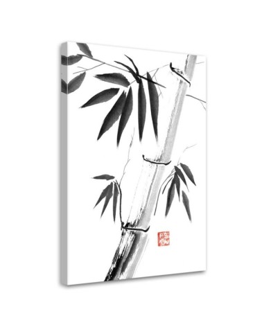 Canvas prints for office wall Bamboo b&w Péchane | FEEBY