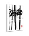 Canvas painting black and white - Bamboo trees Péchane | FEEBY