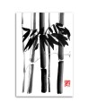 Canvas painting black and white - Bamboo trees Péchane | FEEBY