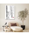 Modern painting - Geisha and bamboos Péchane | FEEBY