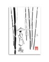 Modern painting - Geisha and bamboos Péchane | FEEBY