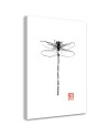 Modern Canvas painting - Dragonfly b&w Péchane | FEEBY