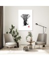 Modern Canvas painting for living room on canvas - Elephant sketch | FEEBY