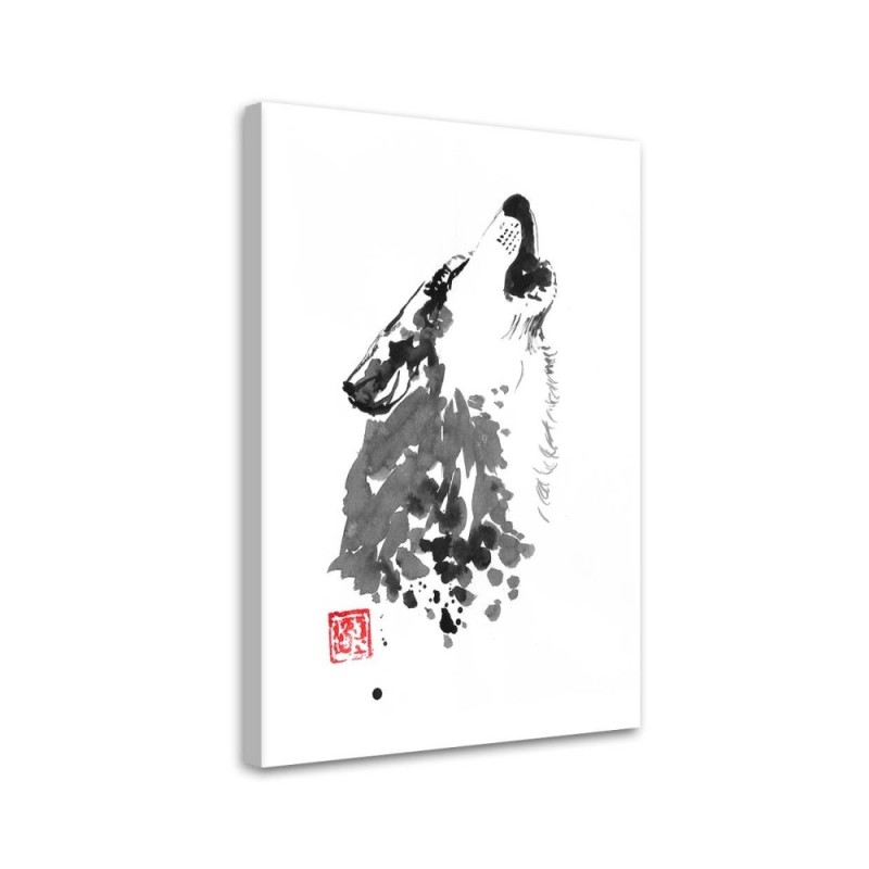 Canvas prints for youth room Howling wolf Péchane | FEEBY