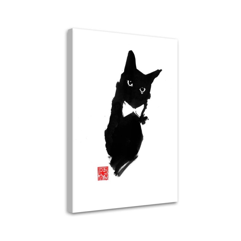 Canvas prints for children's room Elegant black cat Péchane | FEEBY