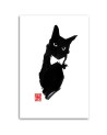 Canvas prints for children's room Elegant black cat Péchane | FEEBY