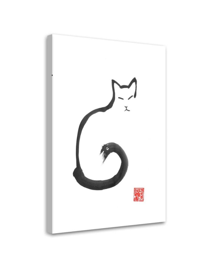 Canvas print Cat contour -...