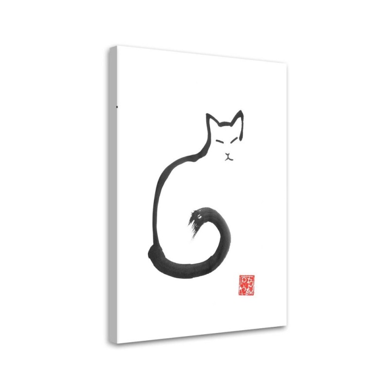 Canvas prints decoration for children's room - Outline of a cat Péchane | FEEBY