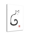 Canvas prints decoration for children's room - Outline of a cat Péchane | FEEBY