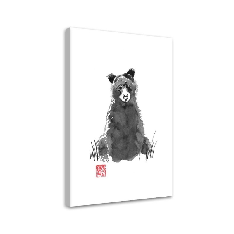 Modern Canvas painting for teen Bear Péchane | FEEBY