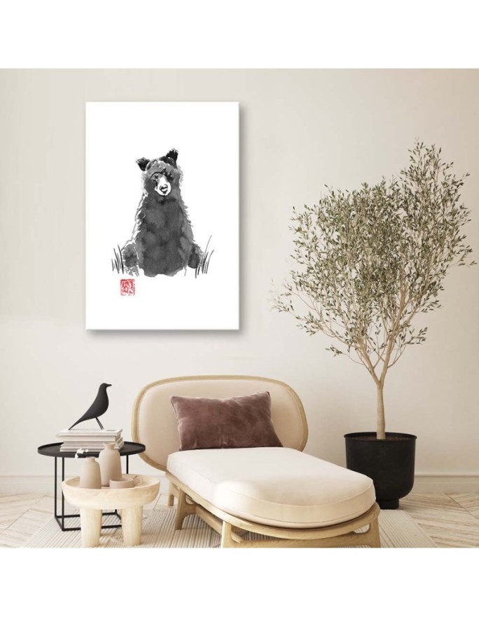 Modern Canvas painting for teen Bear Péchane | FEEBY