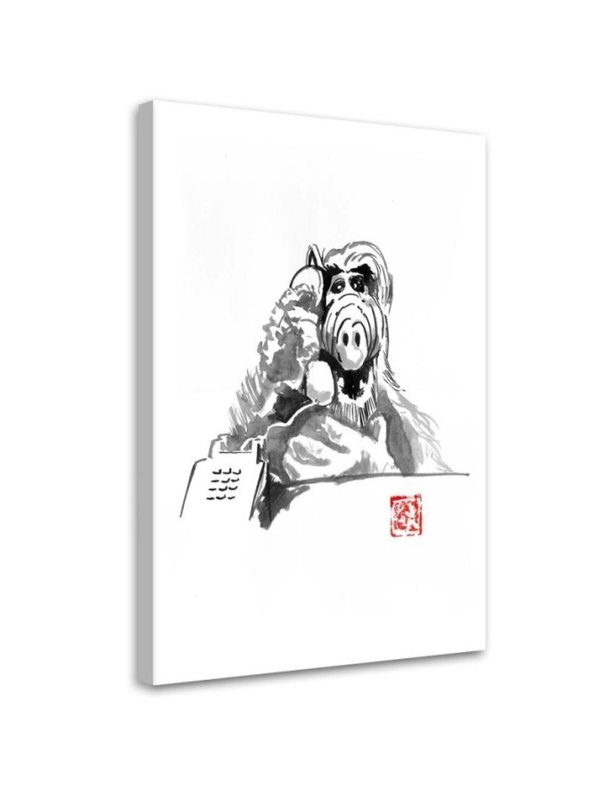 Canvas prints for teenager wall Alf with phone Péchane | FEEBY