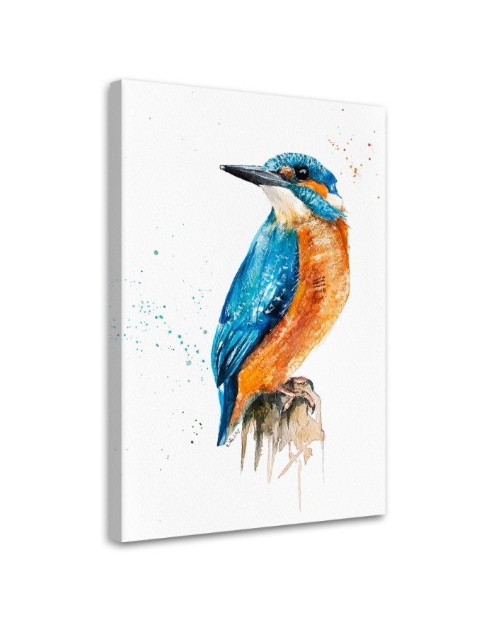 Printed painting on canvas - Kingfisher Dorota Martyńska | FEEBY
