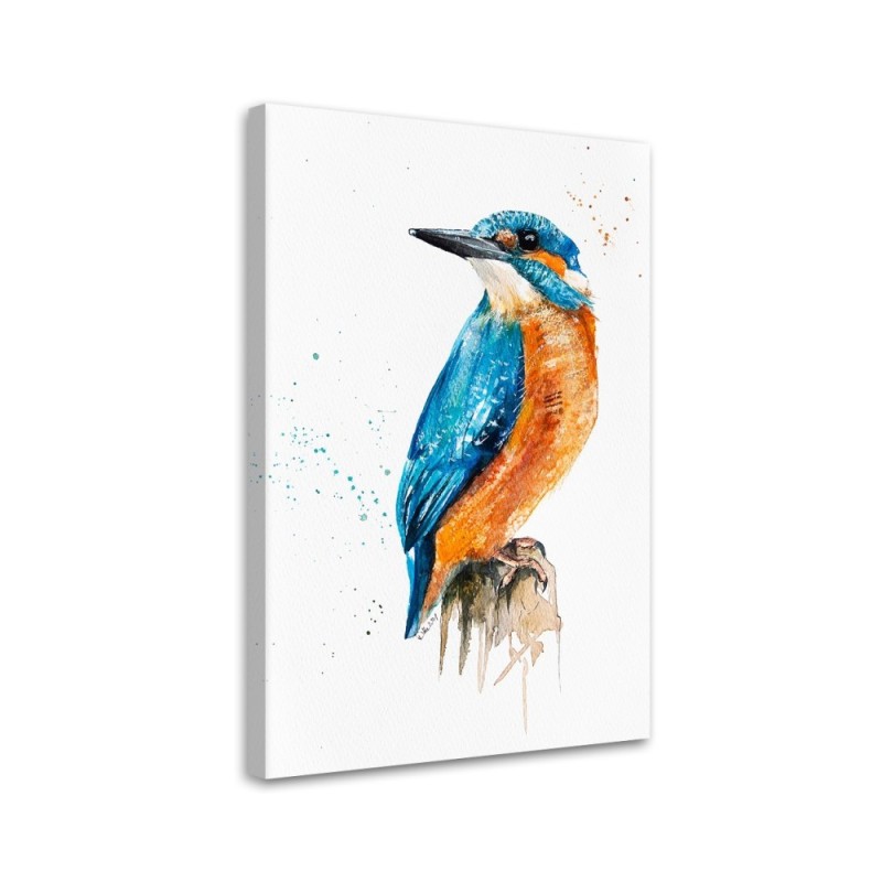Printed painting on canvas - Kingfisher Dorota Martyńska | FEEBY
