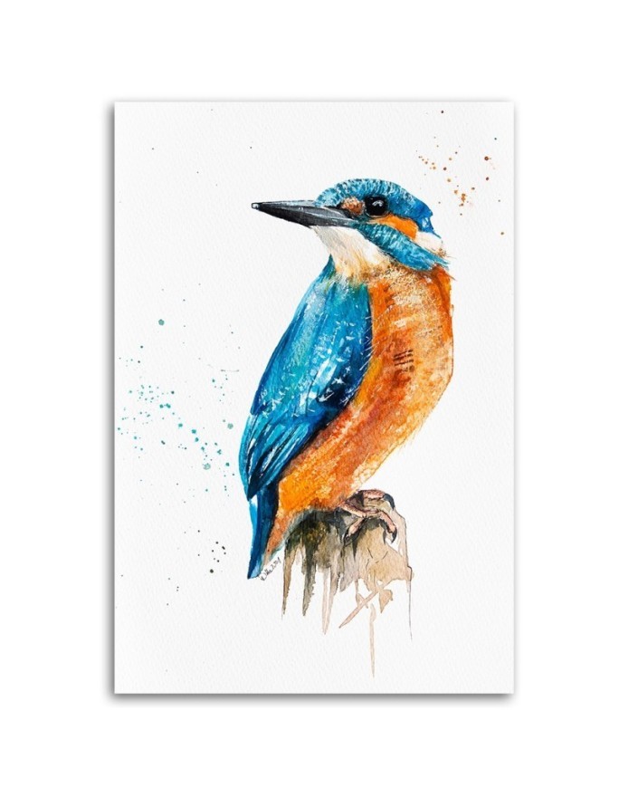 Printed painting on canvas - Kingfisher Dorota Martyńska | FEEBY