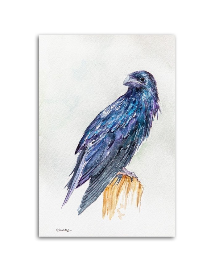 Illustration wall art painting - Bluebird Dorota Martynska | FEEBY