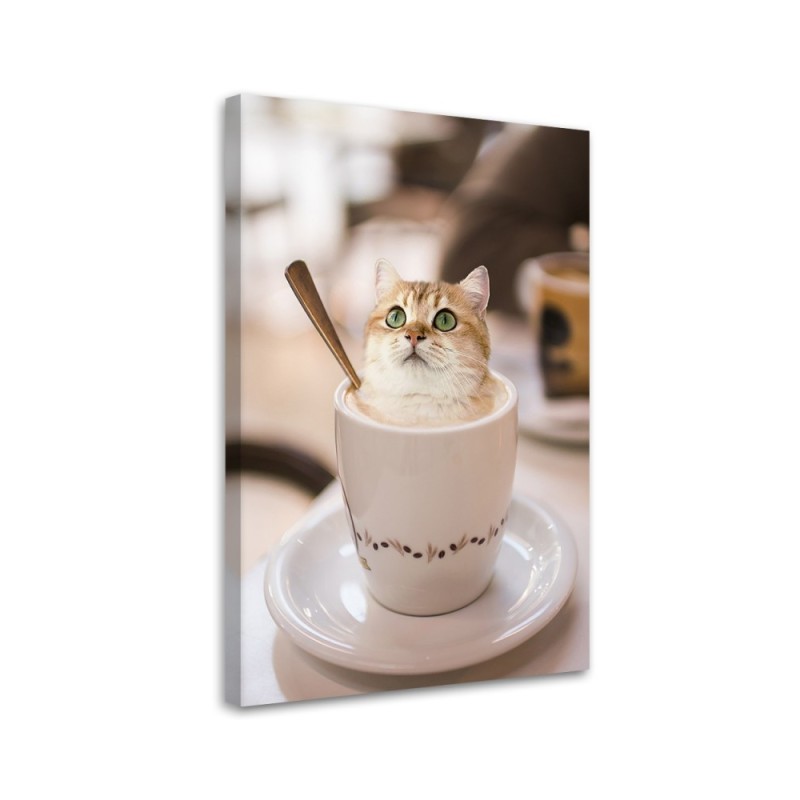 Picture for the kitchen - Cat Coffee Galina Bugaevskaya | FEEBY
