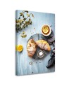Canvas prints for kitchen, dining room - Cat Croissant Eating Galina Bugaevskaya | FEEBY